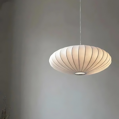 Silkure | Elegante plafondlamp van zijde en metaal