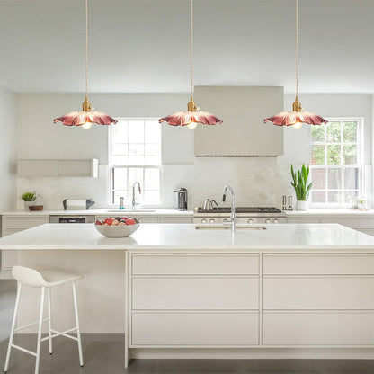 Florinea | Retro glazen hanglamp in bloemvorm