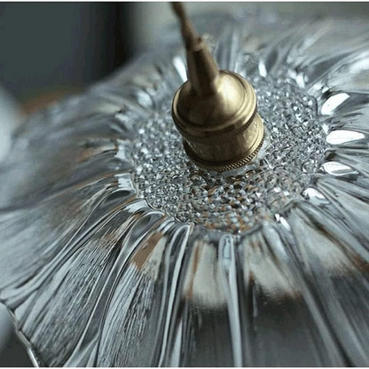 Florinea | Retro glazen hanglamp in bloemvorm