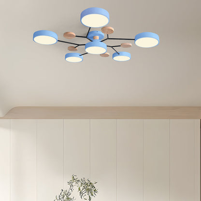 CircuLux | Plafondlamp LED Hedendaags Half-Ingebouwd in IJzer
