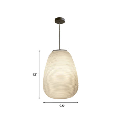 VÉRA – Hanglamp van geribbeld glas met modern design
