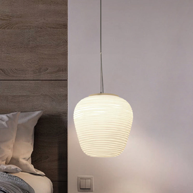 VÉRA – Hanglamp van geribbeld glas met modern design