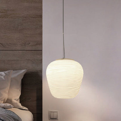 VÉRA – Hanglamp van geribbeld glas met modern design