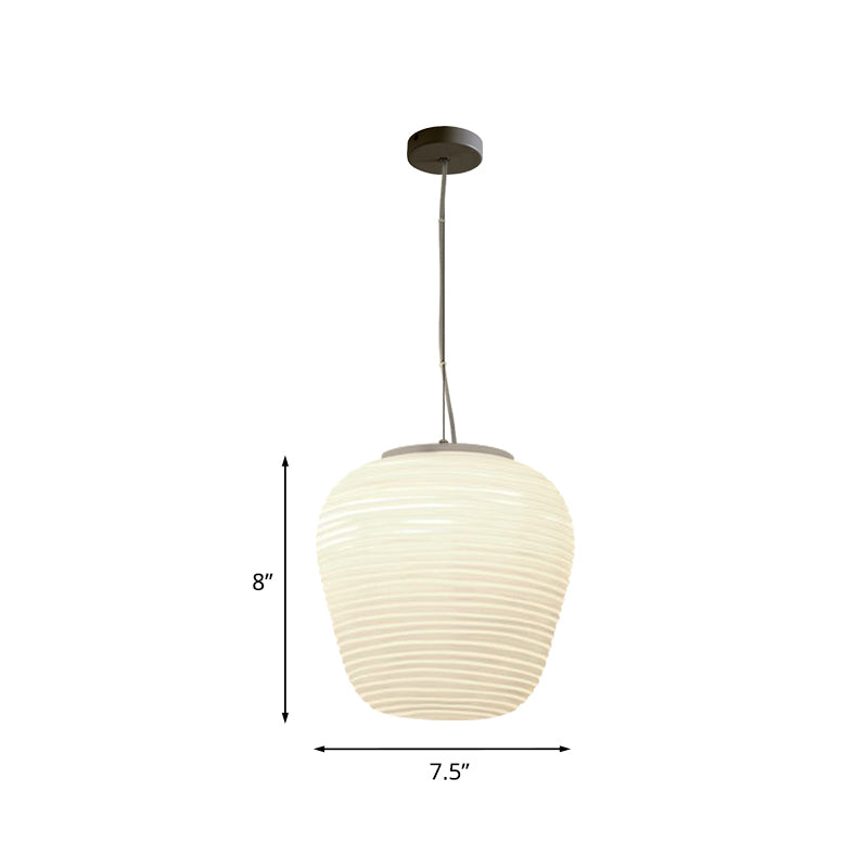 VÉRA – Hanglamp van geribbeld glas met modern design