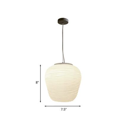 VÉRA – Hanglamp van geribbeld glas met modern design