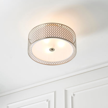 GeoLume | Semi-inbouwplafondlamp met geometrisch patroon