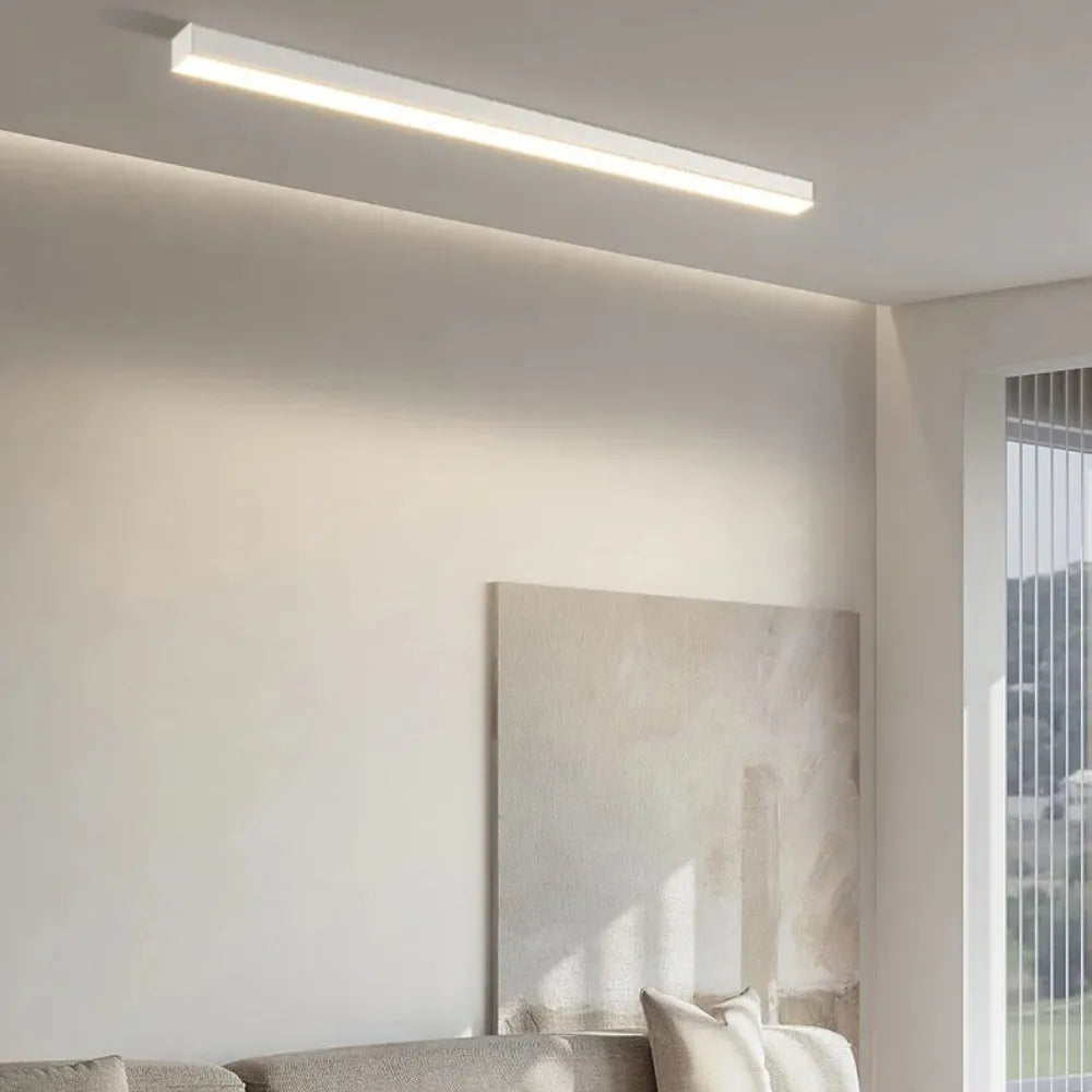 Linéora | Plafonnier LED Linéaire Minimaliste pour Séjour
