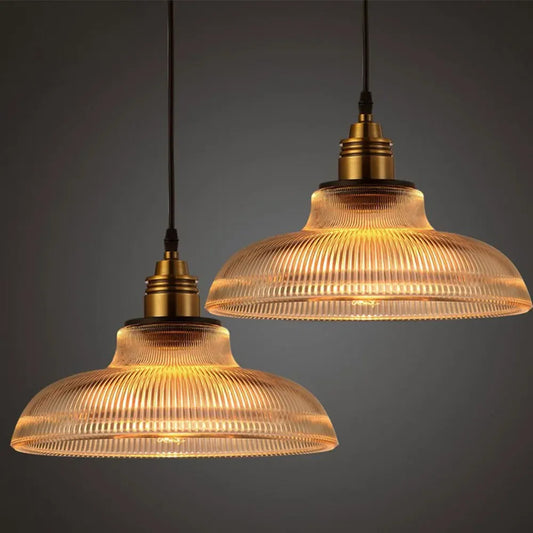 GlassLuxe | Klassieke hanglamp van glas en messing