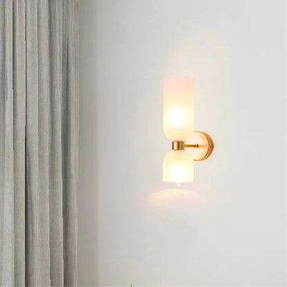 GeminaLux – LED Wandlamp met Dubbele Kop van Glas
