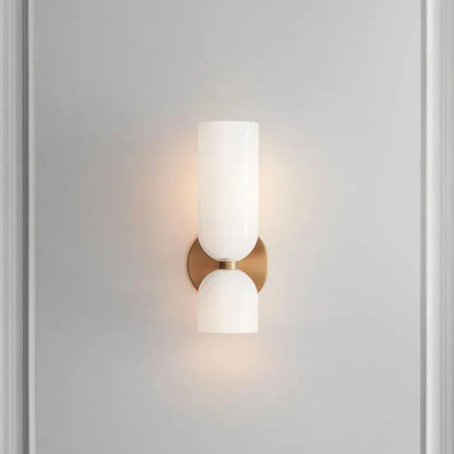 GeminaLux – LED Wandlamp met Dubbele Kop van Glas