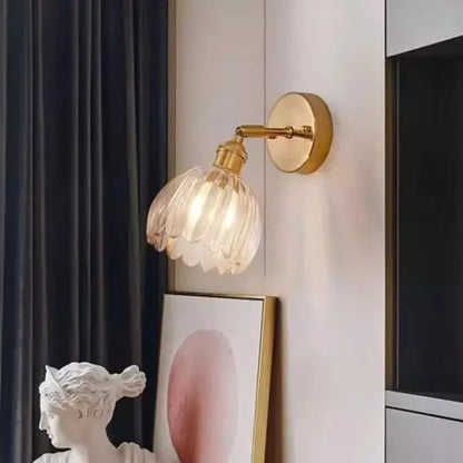 RetroFleur – Retro wandlamp Bloem Knop Tulp van glas