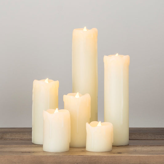 GlowCandle – Set van 6 LED-kaarsen met gesmolten was effect