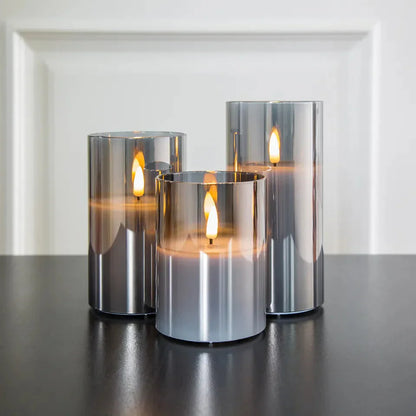 Set van 3 Candella-kaarsen – Warme en Elegante Sfeer