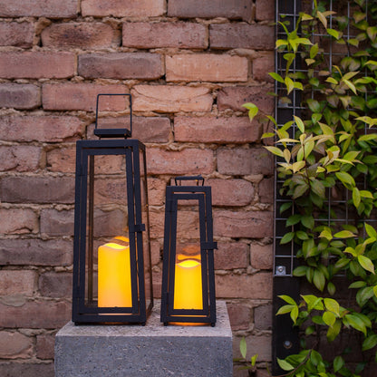 SOLVISTA DUO – Set van metalen solar lantaarns