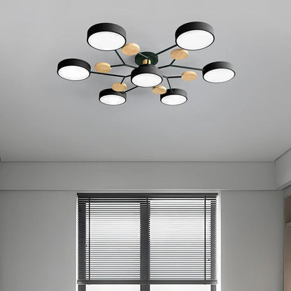 CircuLux | Plafondlamp LED Hedendaags Half-Ingebouwd in IJzer