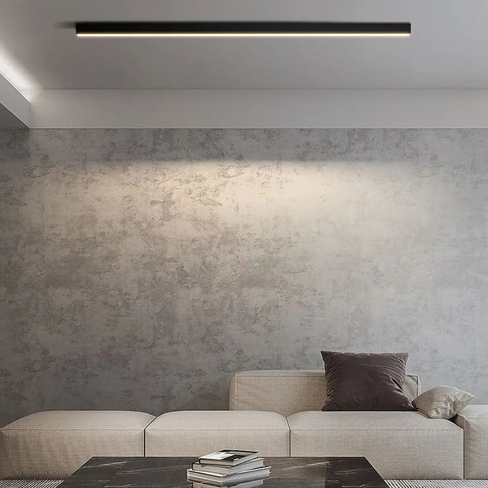 Linéora | Plafonnier LED Linéaire Minimaliste pour Séjour