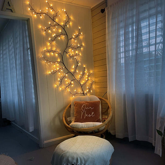 Ambachtelijke Wandlamp Geïnspireerd door de Natuur | WillowAura