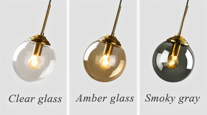 Skymora | Noordse glazen steen ophanging – E14 fitting