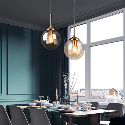 Skymora | Noordse glazen steen ophanging – E14 fitting