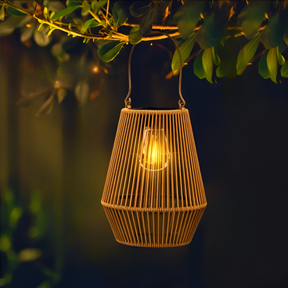 CageRattan | Zonnebamboelantaarn voor tuin en terras