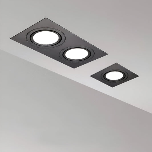 Quadralux | Inbouw LED-spot Vierkant Draaibaar – Wit of Zwart