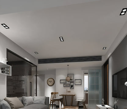 Quadralux | Inbouw LED-spot Vierkant Draaibaar – Wit of Zwart