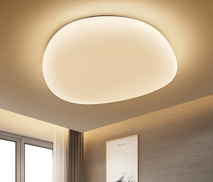 Pébluma | LED Design Plafondlamp Galet met Ingebouwde Verlichting