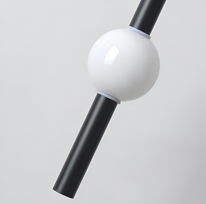 LinéaGlow | Suspension LED Cylindrique Minimaliste – Noir ou Blanc Mat