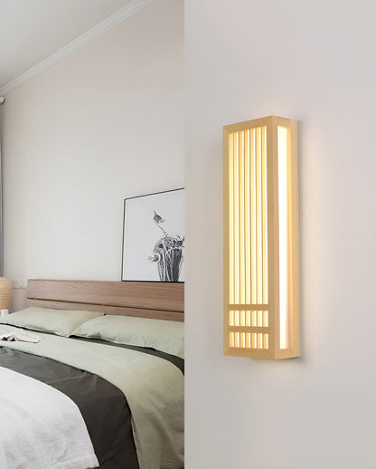 DoaGlow – Japandi wandlamp van hout en acryl