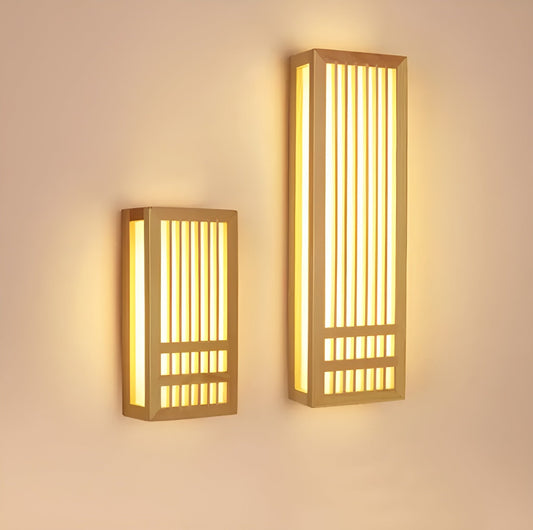 DoaGlow – Japandi wandlamp van hout en acryl