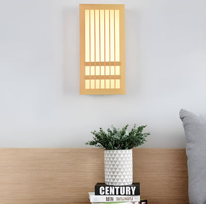 DoaGlow – Japandi wandlamp van hout en acryl