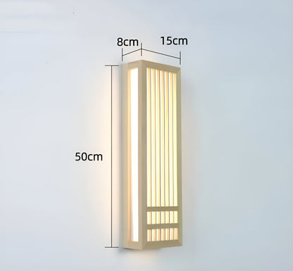 DoaGlow – Japandi wandlamp van hout en acryl