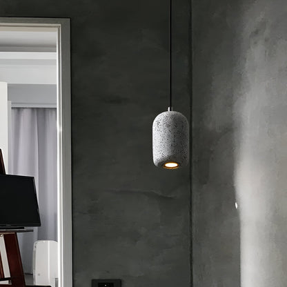 Bétonia | Noordse hanglamp van cement en glas – geïntegreerd LED-licht