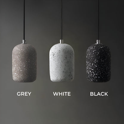Bétonia | Noordse hanglamp van cement en glas – geïntegreerd LED-licht