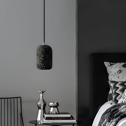 Bétonia | Noordse hanglamp van cement en glas – geïntegreerd LED-licht