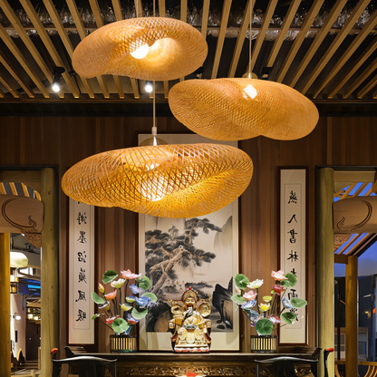 EcoLush – Handgemaakte Rattan Hanglamp