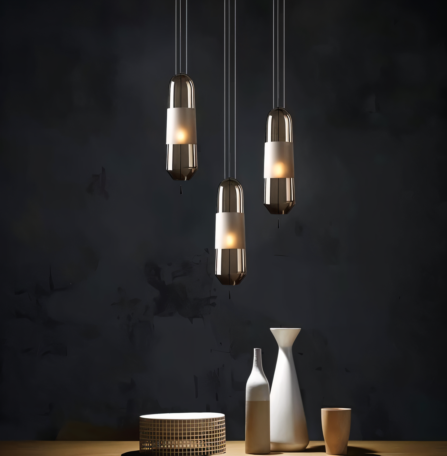 Vitraelon | Suspension Vintage en Verre Ouvert – Douille E14