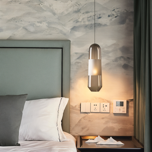 Vitraelon | Vintage hanglamp in glas open – fitting E14