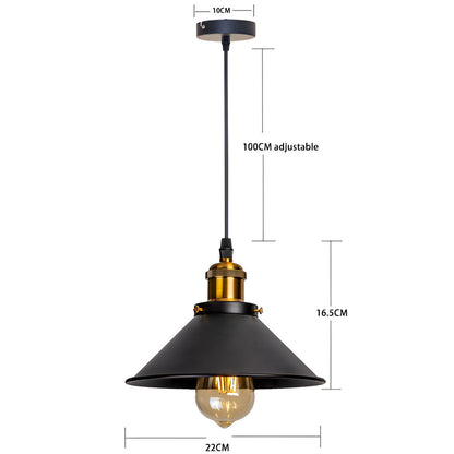 FunnDrop | Suspension Industrielle Rétro en Fer Forgé
