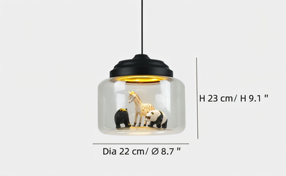Zoolumia | Ophanging en Glas met Dierlijk Motief – Decoratieve Noordse Stijl