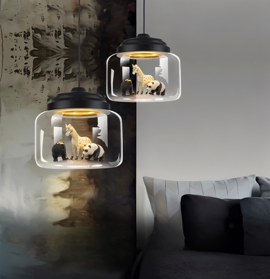 Zoolumia | Ophanging en Glas met Dierlijk Motief – Decoratieve Noordse Stijl