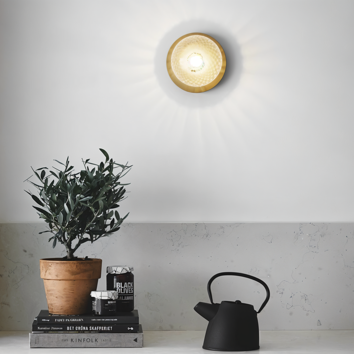 Lustrava | LED-plafondlamp met matte en heldere kristallen bol