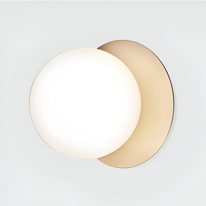 Lustrava | LED-plafondlamp met matte en heldere kristallen bol