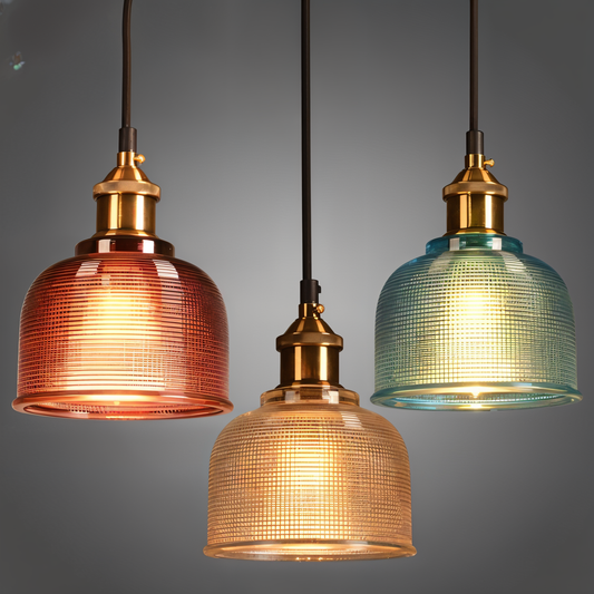ColoraBell – Retro hanglamp van gekleurd glas