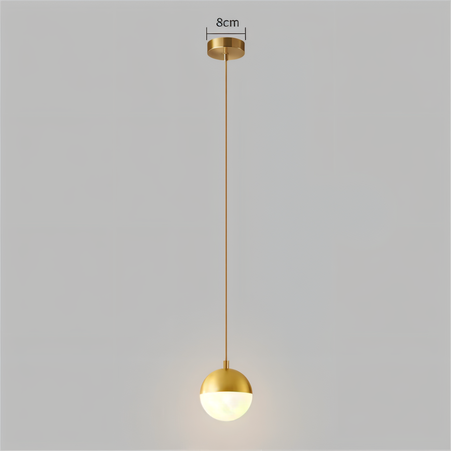 Lustréa | Sferische Kristallen Hanglamp – Goud & Zwarte Afwerking