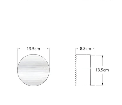 Amberlo | Ronde Wandlamp van Geribbeld Glas – Amber & Wit