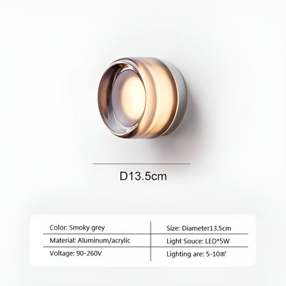 Opaline Nordique – LED wandlamp in hedendaagse gelei