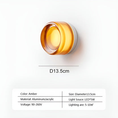 Opaline Nordique – LED wandlamp in hedendaagse gelei