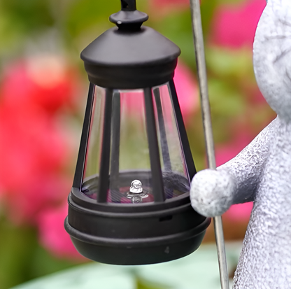 SolarPaw – Zonnekattenbeeld met Lantaarn voor Tuin