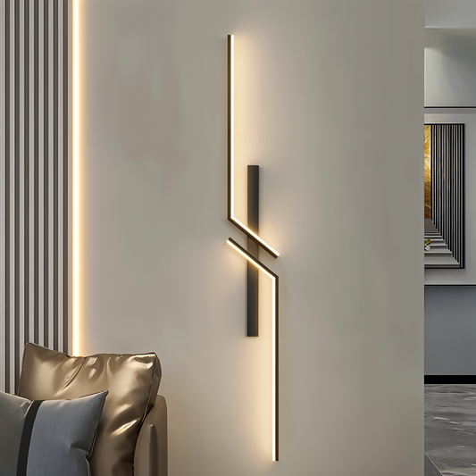 ZigLumen – Minimalistische wandlamp met LED-strip